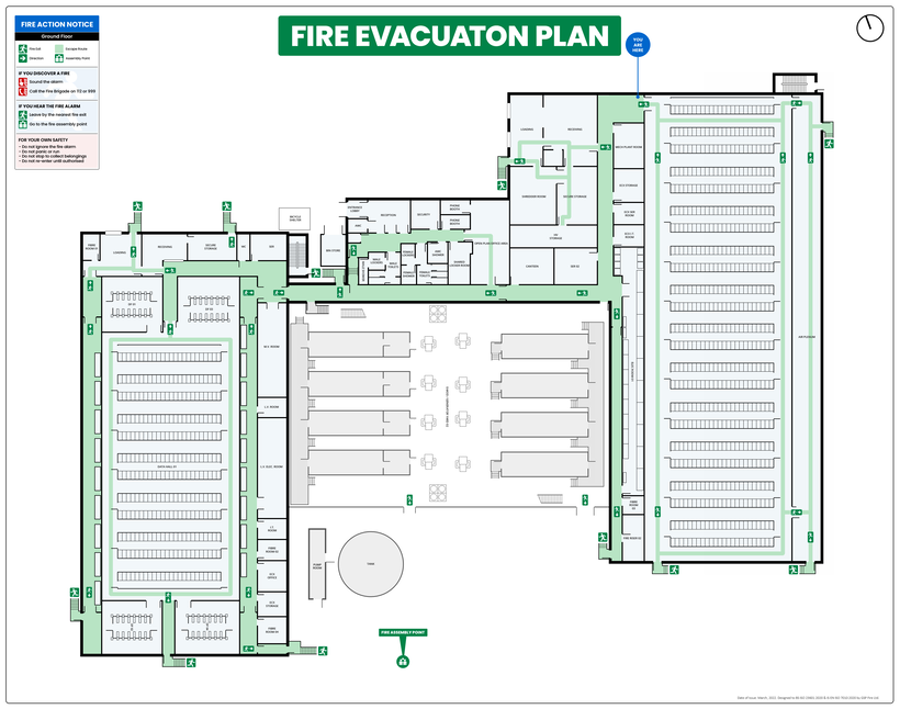 Data Centre Fire Escape Plan