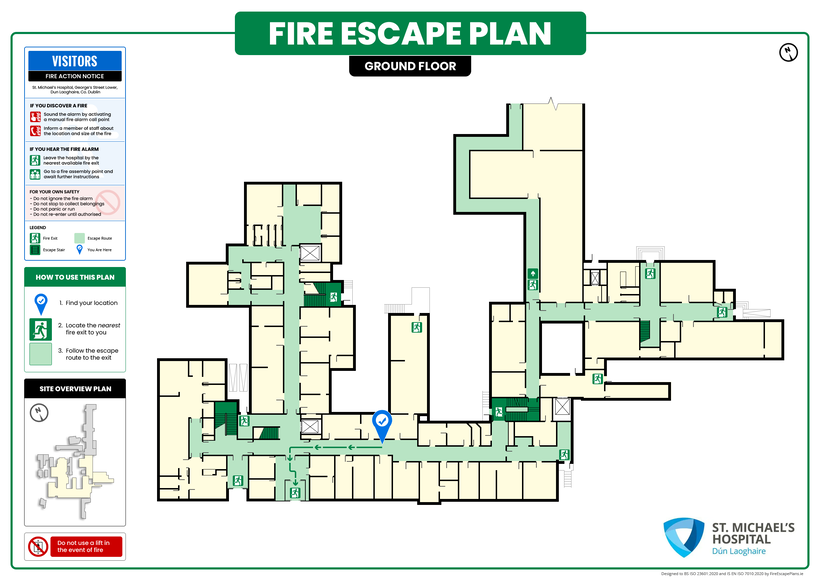 Hospital Fire Escape Plan