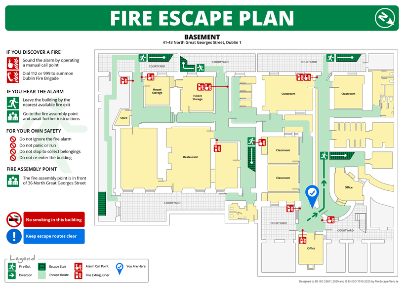 Hostel Fire Escape Plan
