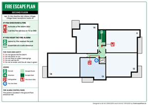 Apartment Fire Evacuation Plan