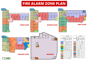 Fire Alarm Zone Chart